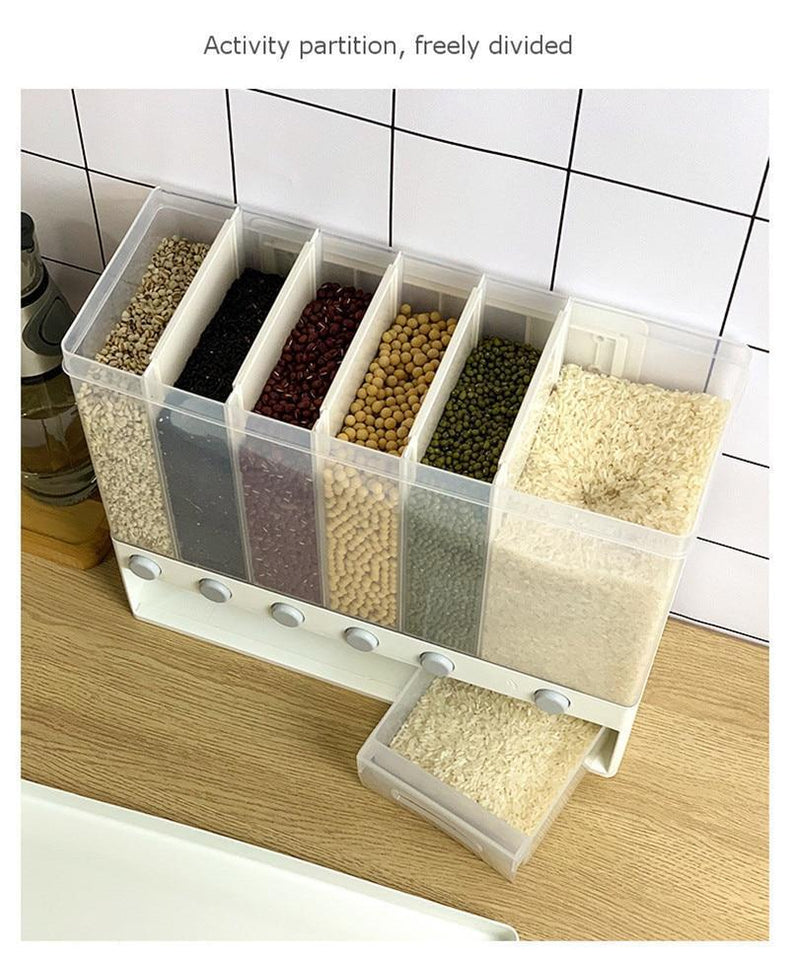 Wall-mounted dry food dispenser