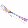 Spklifey Rainbow Cutlery Black Dinnerware Set 304 Stainless Steel Cutlery Set Knife Fork Spoon Tableware Wedding Silverware Set