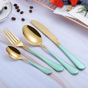 Multi-Colors Rainbow Cutlery Set Dinnerware