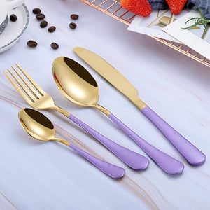 Multi-Colors Rainbow Cutlery Set Dinnerware