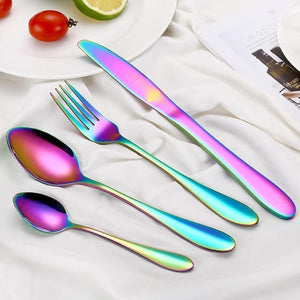 Multi-Colors Rainbow Cutlery Set Dinnerware