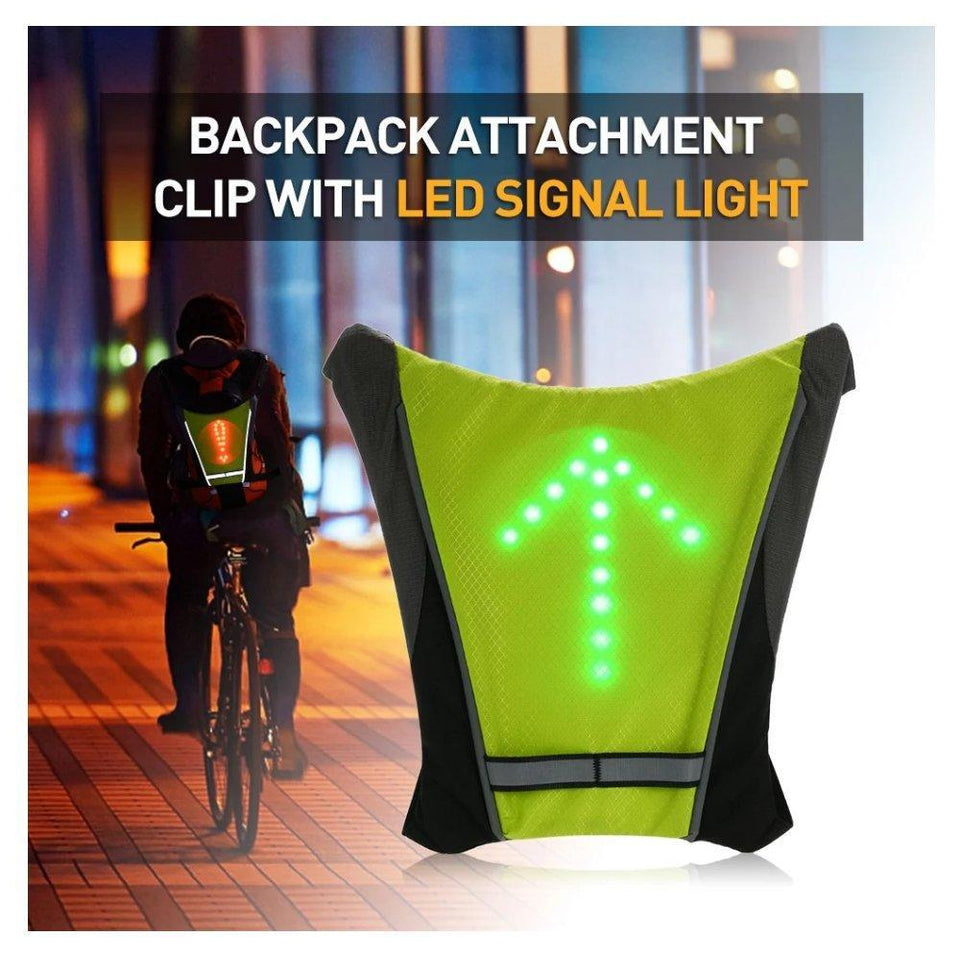 THE LED VEST WHITH DIRECTION INDICATORS