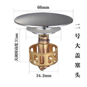 Universal wash basin bounce drain filter