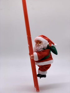 Christmas Electric Santa Claus Climbing Ladder Doll Xmas Decor