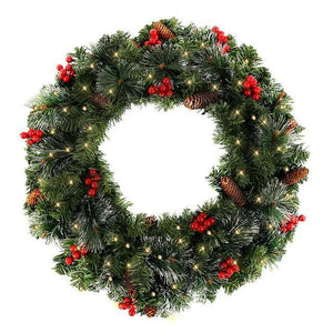 Christmas Garland Wreath Artificial Rattan Garland Christmas