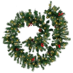 Christmas Garland Wreath Artificial Rattan Garland Christmas