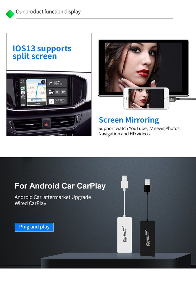 Carplay＆ Android Auto Adapter